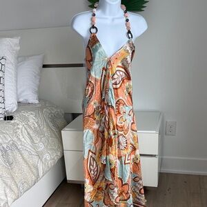 Women's Floral Maxi Dress - Multicolor